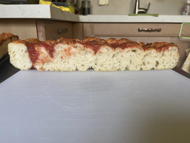 focaccia rosso pomo 80 idratazione