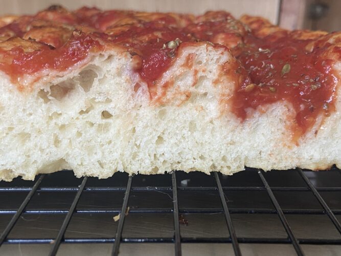 focaccia rosso pomo 80 idratazione