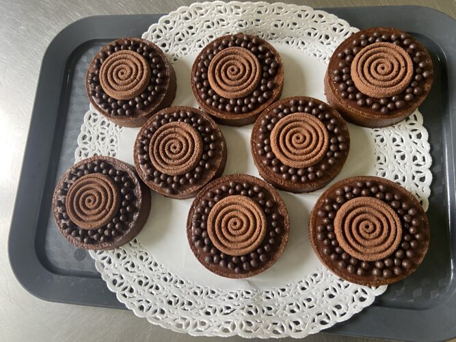 mini tart cioccolato