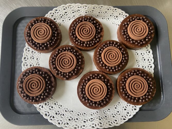 mini tart cioccolato