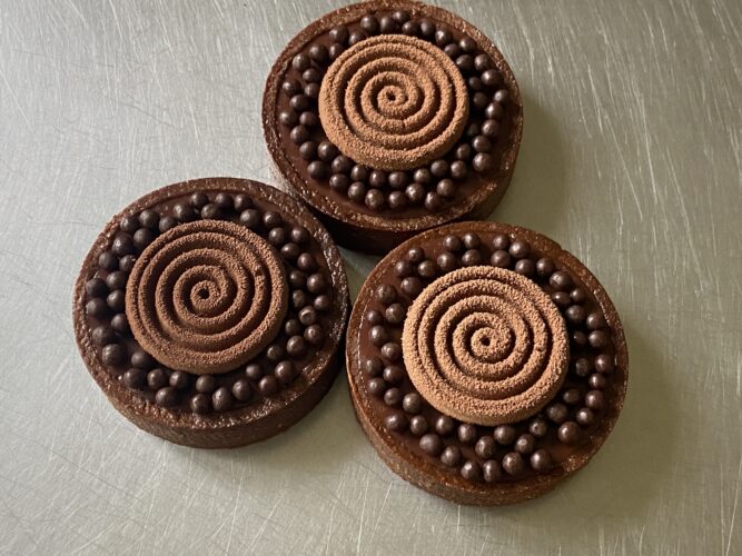 mini tart cioccolato