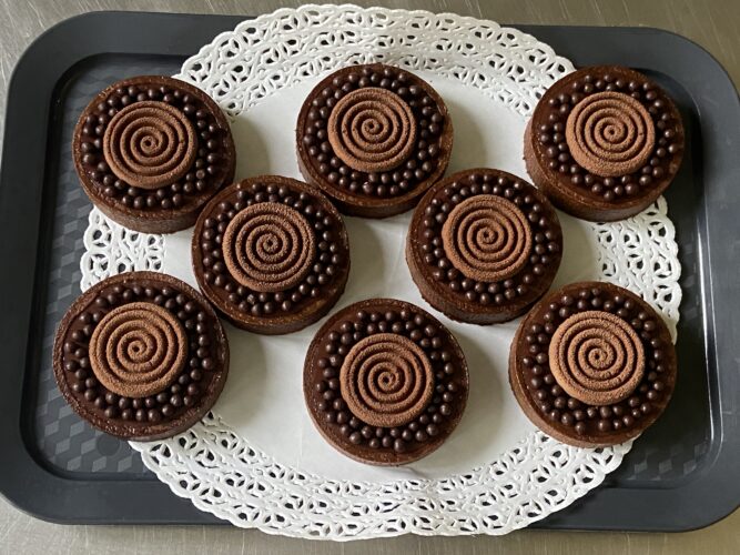 mini tart cioccolato