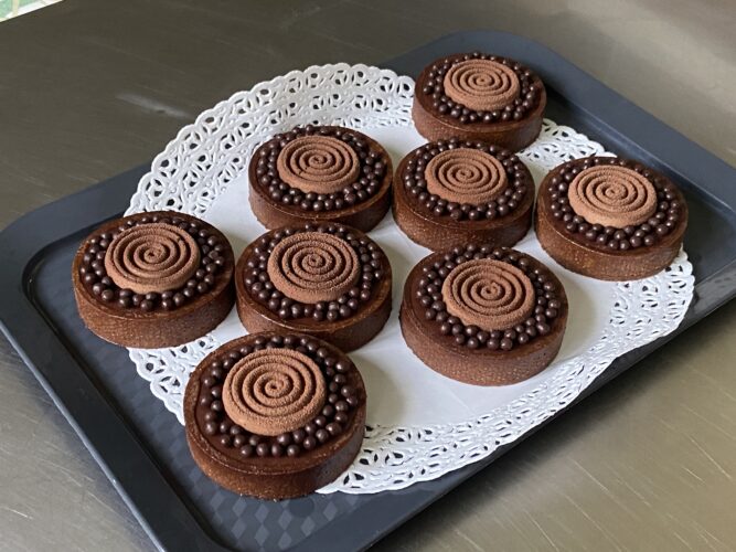 mini tart cioccolato