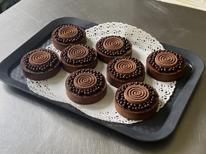 mini tart cioccolato