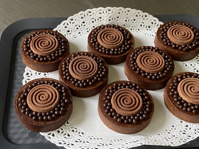 mini tart cioccolato