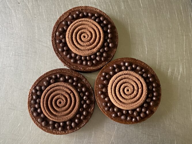mini tart cioccolato