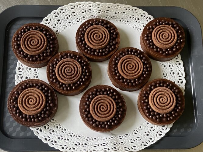 mini tart cioccolato