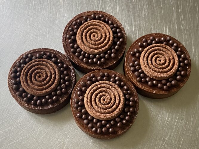 mini tart cioccolato