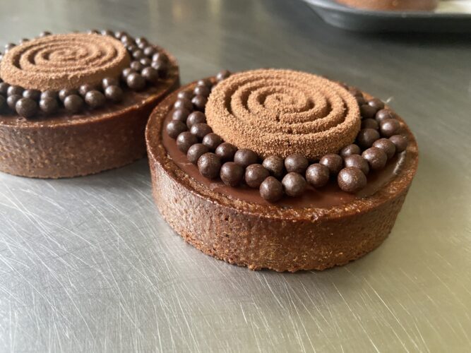 mini tart cioccolato