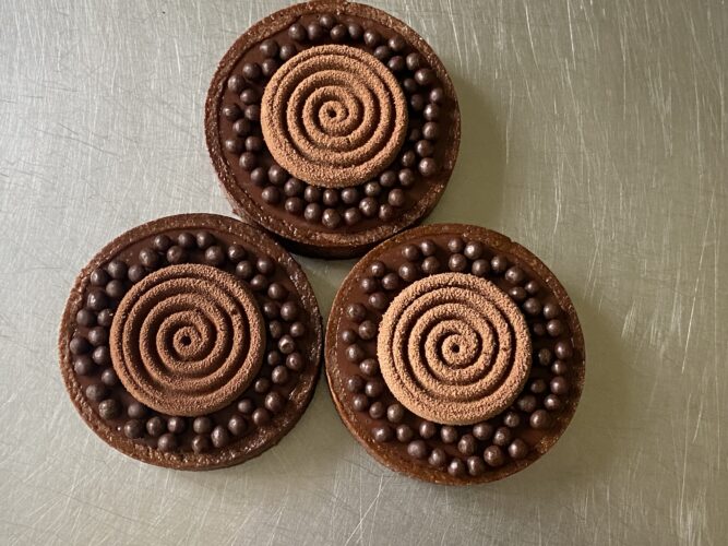mini tart cioccolato