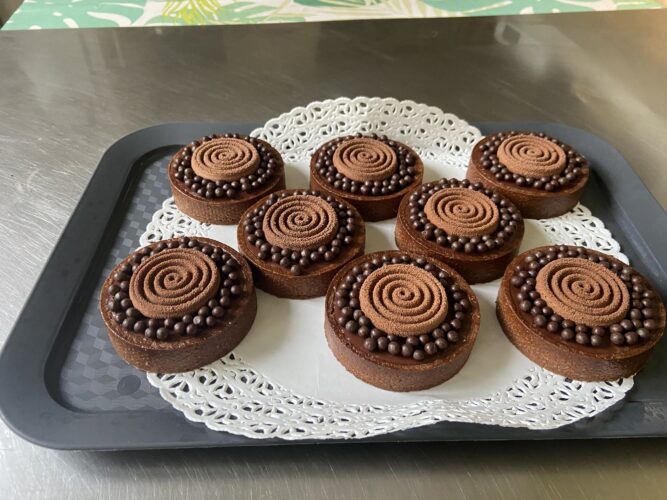 mini tart cioccolato