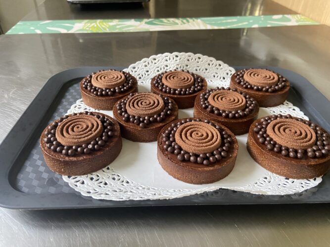 mini tart cioccolato