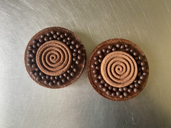 mini tart cioccolato