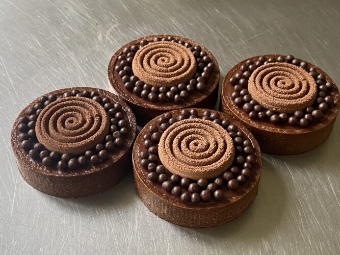 mini tart cioccolato
