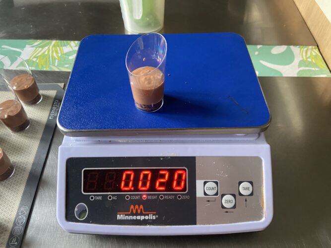 bicchierini cioccolato frutti esotici