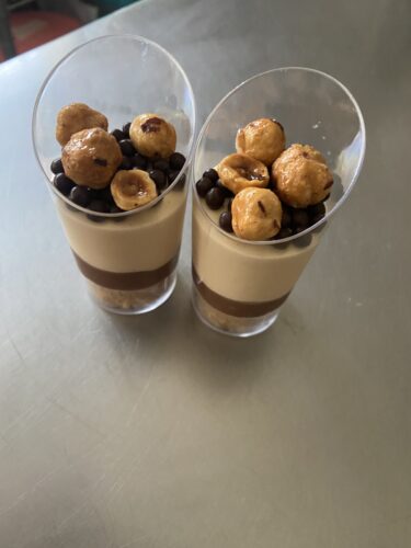 bicchierini dessert tutta nocciola