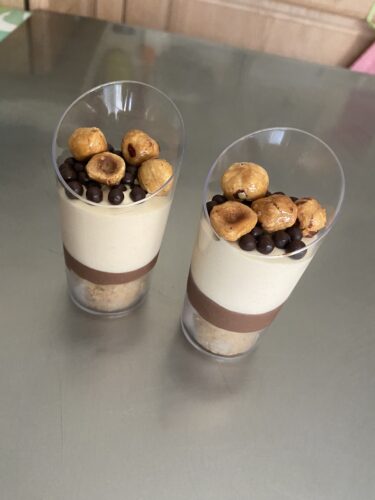bicchierini dessert tutta nocciola