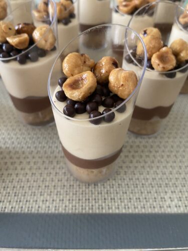 bicchierini dessert tutta nocciola