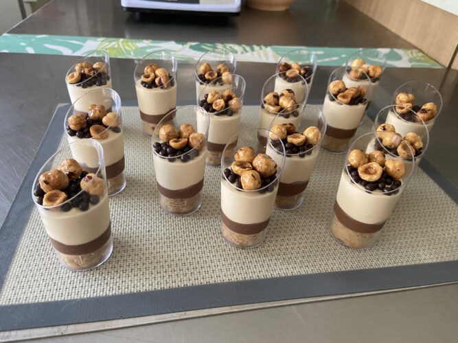 bicchierini dessert tutta nocciola