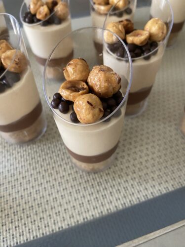bicchierini dessert tutta nocciola