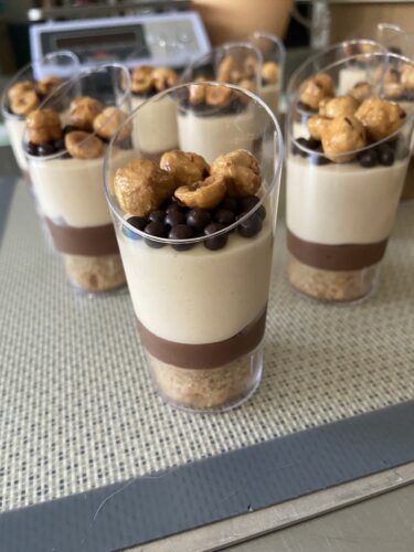 bicchierini dessert tutta nocciola