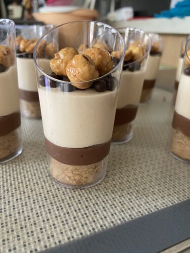 bicchierini dessert tutta nocciola