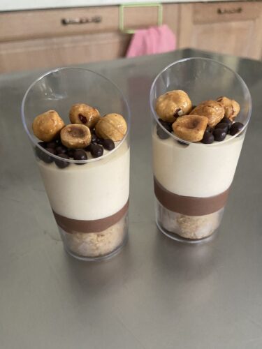 bicchierini dessert tutta nocciola
