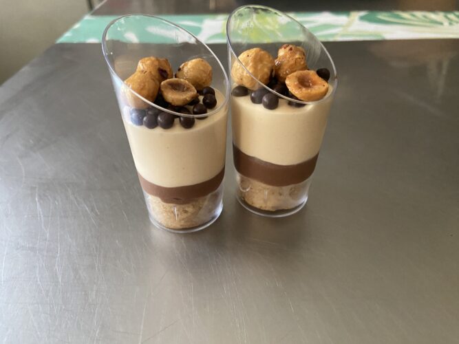 bicchierini dessert tutta nocciola