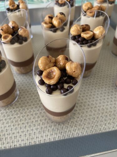 bicchierini dessert tutta nocciola