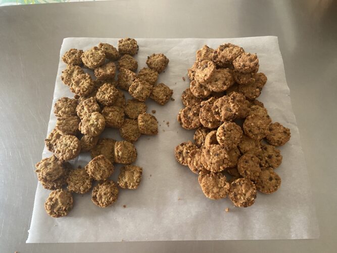 biscotti sbrisolini nocciola pistacchio
