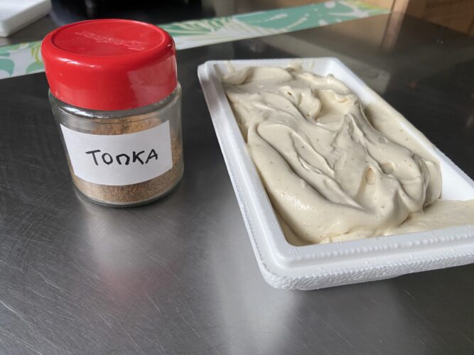 gelato fava tonka
