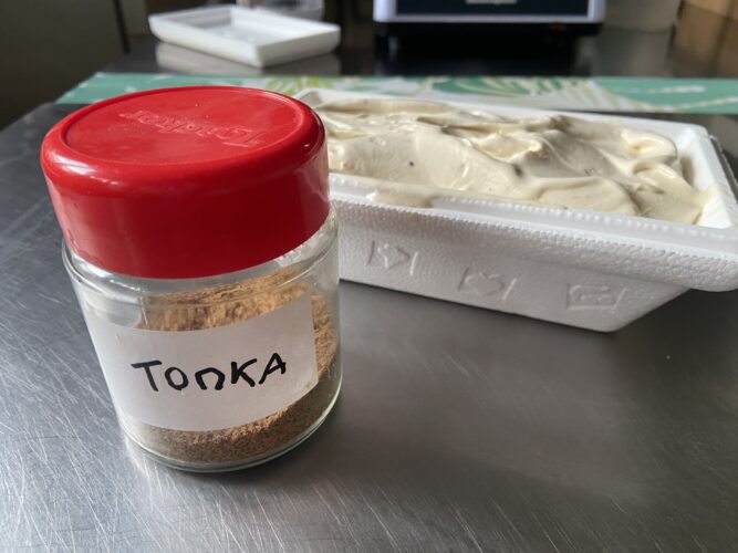 gelato fava tonka