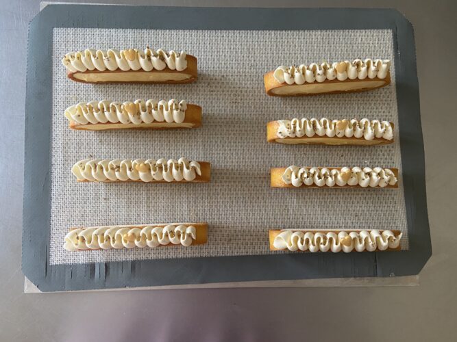 mini tart verticali tutta vaniglia