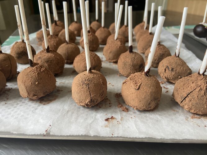 tartufi con avanzi cake pop