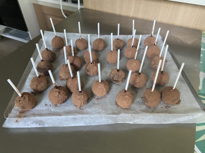 tartufi con avanzi cake pop