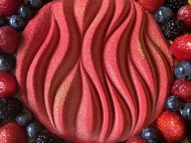 crostata moderna di frutta