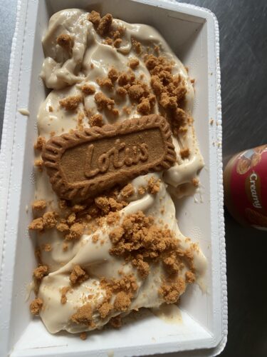 gelato lotus con pasta