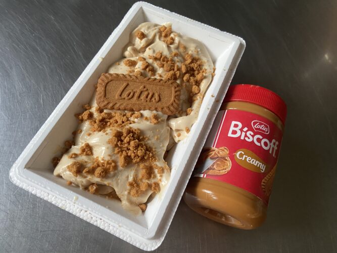 gelato lotus con pasta