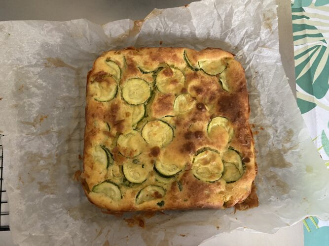 sformato zucchine e caprino