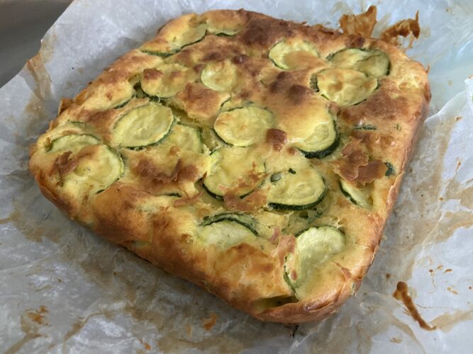 sformato zucchine e caprino