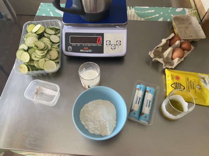 sformato zucchine e caprino