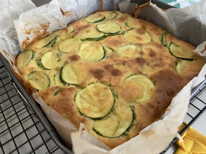 sformato zucchine e caprino