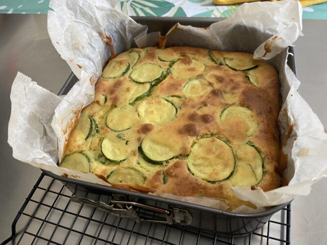 sformato zucchine e caprino