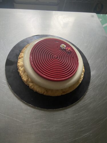 torta cocco fragole rustica