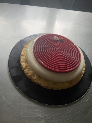 torta cocco fragole rustica