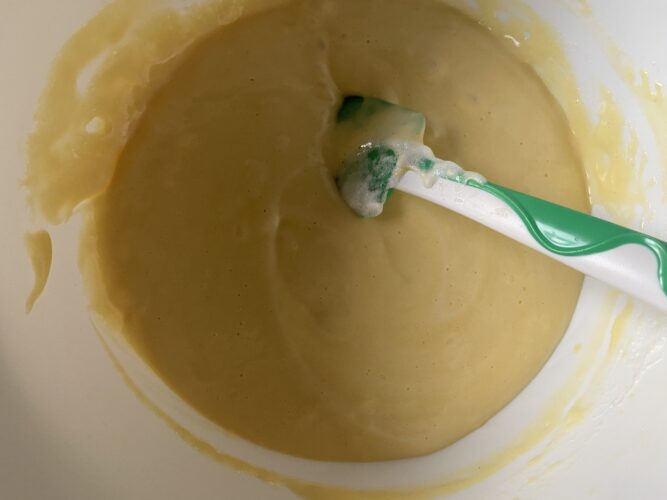 chiffon cake pesche mandorle