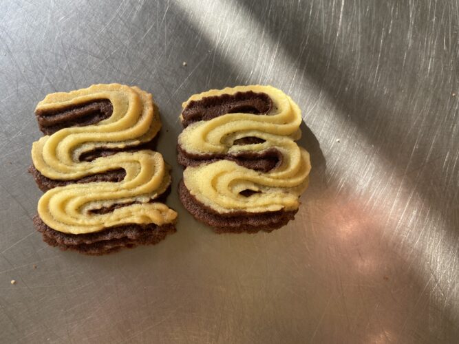 frolla montata bicolore biscotti
