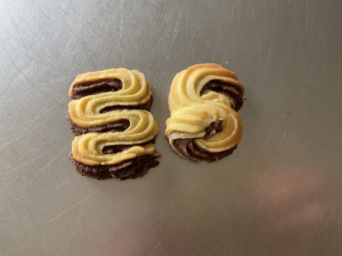 frolla montata bicolore biscotti
