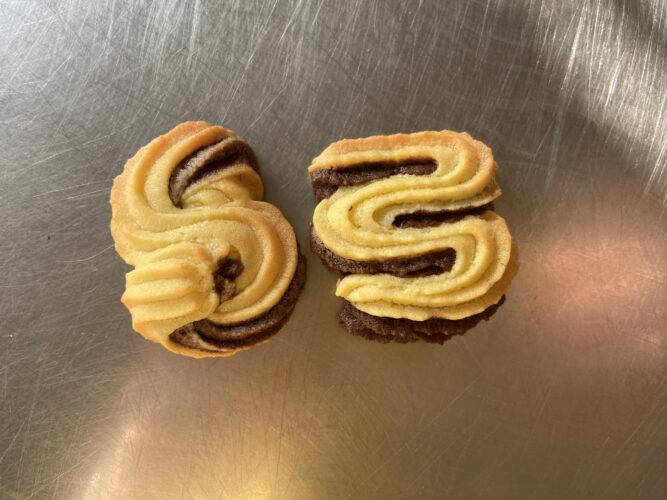 frolla montata bicolore biscotti