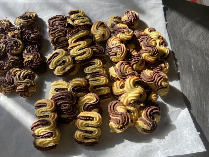 frolla montata bicolore biscotti
